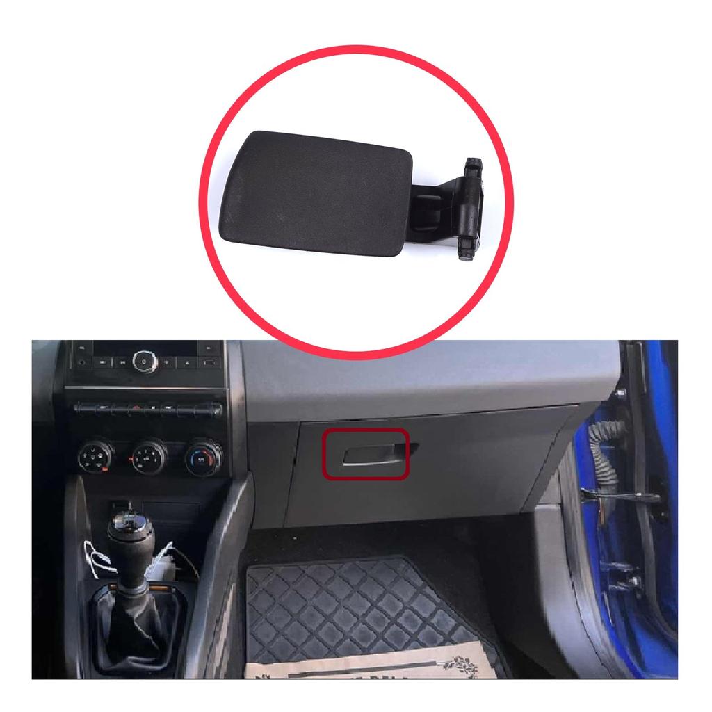 EDP1214 Glove Box Lid Handle Button Opener Black Color 681081375R for Renault Clio MK5 BF 2019-On