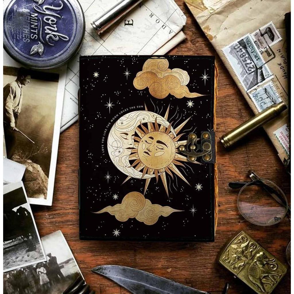 Leather Diary Notebook Vintage Journal Daily Planner Notepad with 200 Pages (5x7 Inch,)