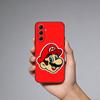 M-Mario Cartoon Phone Case For Samsung Galaxy A73,21,22,32,71,53,52,51,80,5G Soft Black Cover