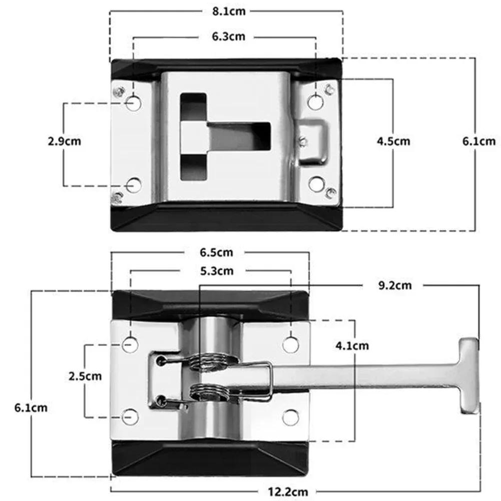 Дверной фиксатор из нержавеющей стали, защелка для входной двери, защелка для прицепа, кемпинга, автомобиля, автофургона, держатель двери, защелка Т-образной формы, защелка, пластина-крючок