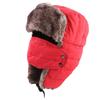 Теплая зимняя шапка на флисовой подкладке с защитой ушей, унисекс, для улицы, катания на лыжах, мотоциклетная кепка