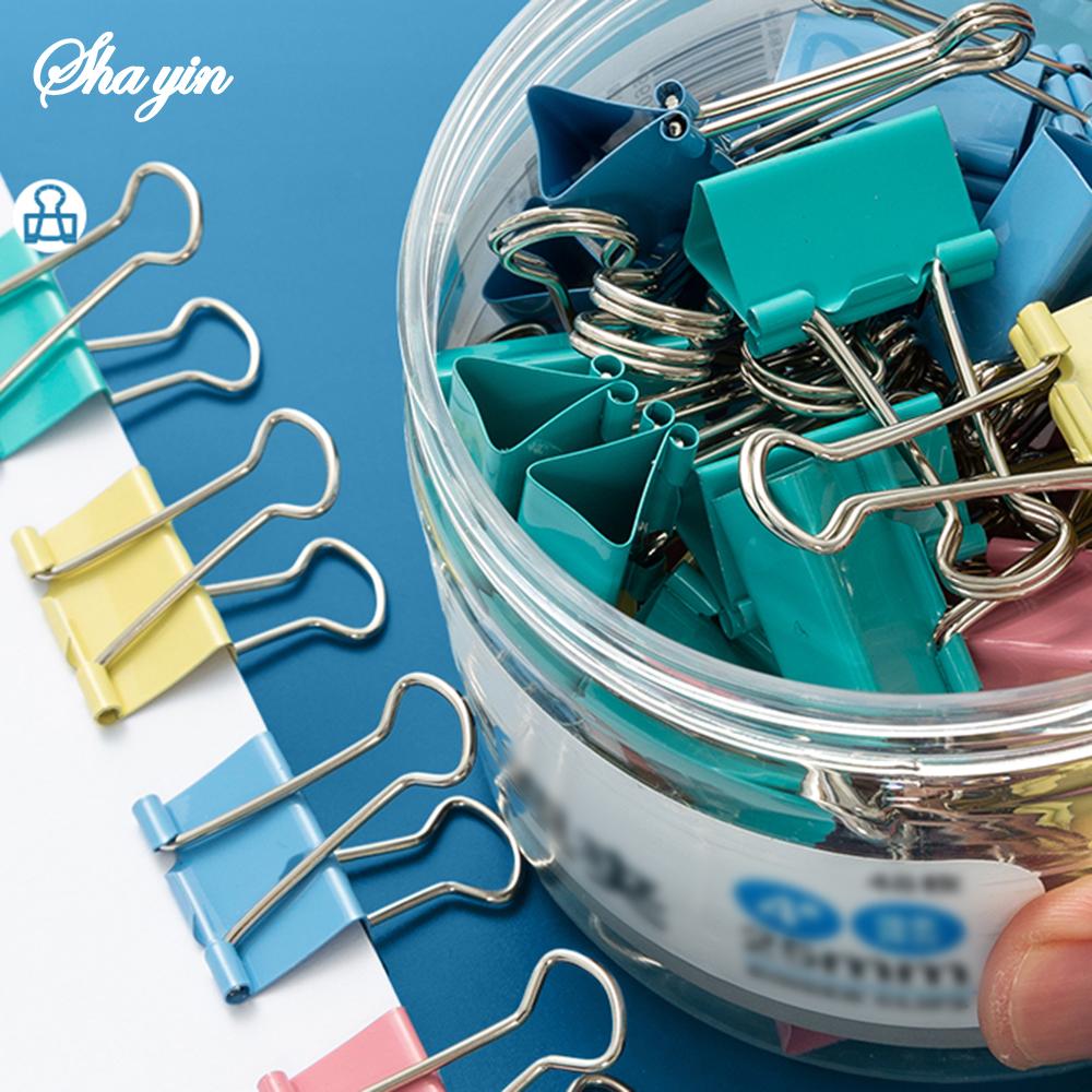 40PCS/Set Long Tail Clip, Mixed Color File Clip, Stationery Dovetail Clip, Goose Tail Clip