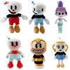 25 см Игровой автомат Cuphead Плюшевая игрушка Mugman Дьявол Легендарный Chali Плюшевые куклы Игрушки для детей Подарки Рождественский подарок