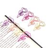 10PCS/Set Metal Flower Paper Clip Colored Mini Paper Clip Creative Bookmark Clip  Book Marking