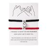 2Pcs/Set Romantic Heart Magnetic Attract Couple Bracelet For Women Men Fashion Braided Rope Matching Bracelet Friendship Jewelry