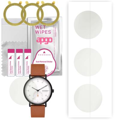 3x гидрогелевая матовая защитная пленка для экрана apgo для Skagen Kuppel с двумя руками, гидрогелевая пленка, гибкая, мягкая ТПУ с позиционирующим слоем, простая установка