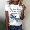 Women's T-Shirt 3d Dragonfly Printed Girls Top Street O-Neck Short Sleeve Fashion Tee Summer Casual T Shirt For Ladies Clothing