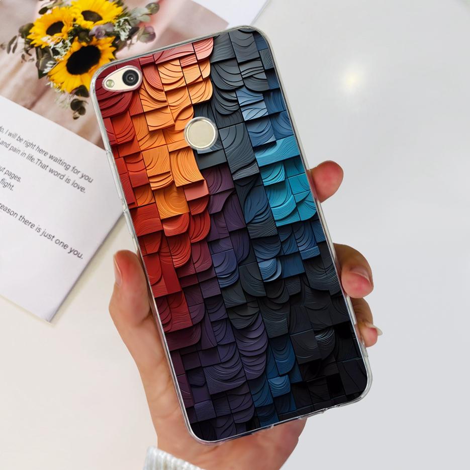 Чехол для Huawei P8 Lite 2017 Honor 8 Lite Роскошный Рисованный Чехол Прозрачный Силиконовый Мягкий ТПУ Чехол для Телефона Для Huawei GR3 2017 Задняя Крышка