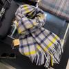 Plaid Scarf Women's Winter Winter Student Versatile Men's and Women's Warm Couple Wool Scarf