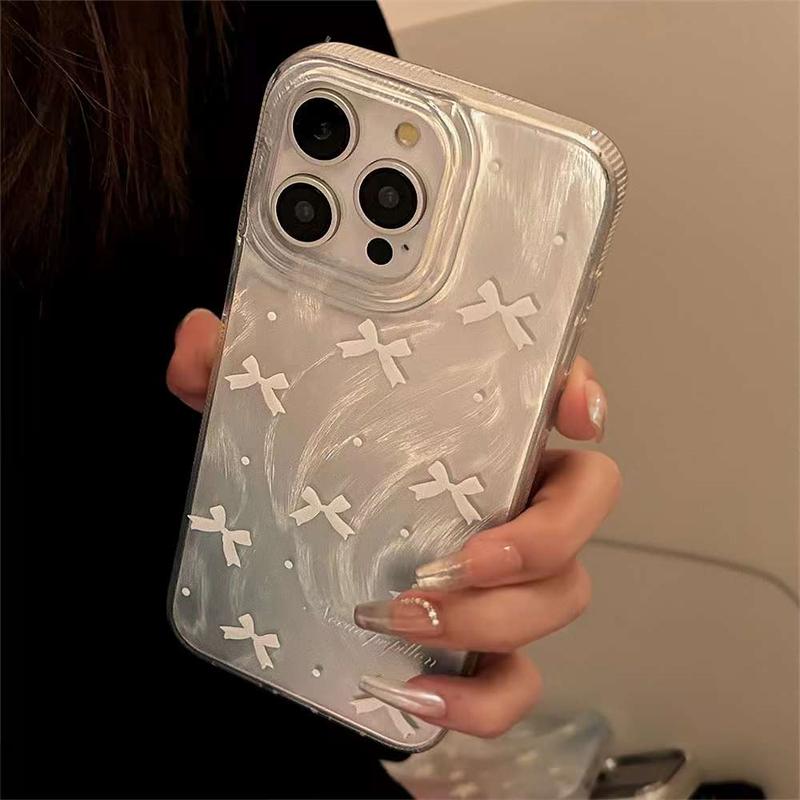 Для iPhone 15 Pro Max модный чехол для телефона с градиентным бантом для iPhone 11 12 13 14 15 Pro INS противоударный чехол