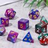 Multicolor Multifaceted Leisure Entertainment Toys Game Accessory Party Supplies Two-color Dice Set