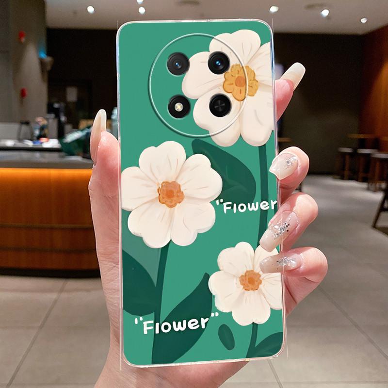 Case For Honor X9C 5G X 9C Casing Clear Luxury Flower Butterfly Soft TPU Silicone Back Cover Funda for Honor X60 X 60 Pro Capa