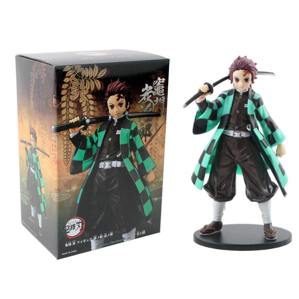 Anime Figure Kamado Tanjirou Nezuko Demon Slayer Figure Action Figures PVC Model Toys Zenitsu Figurine Inosuke Kimetsu No Yaiba