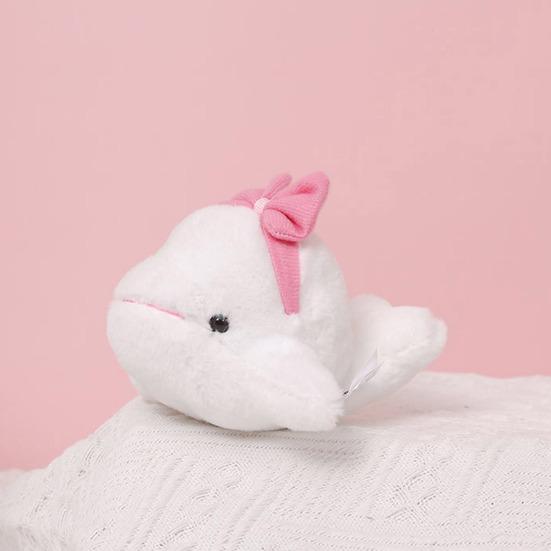 Плюшевый брелок с изображением Кита, милый мультяшный плюшевый орнамент с морским животным, мини-плюшевая кукла, брелок для ключей с подвеской, украшение для рюкзака, подарок для девушки и пары