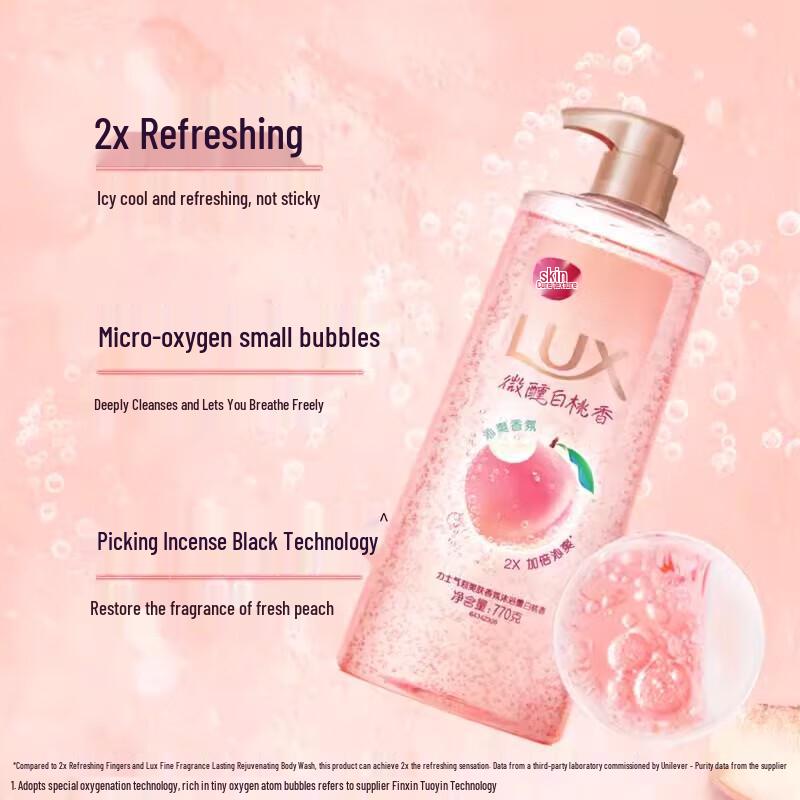 LUX White Peach Refreshing Shower Gel