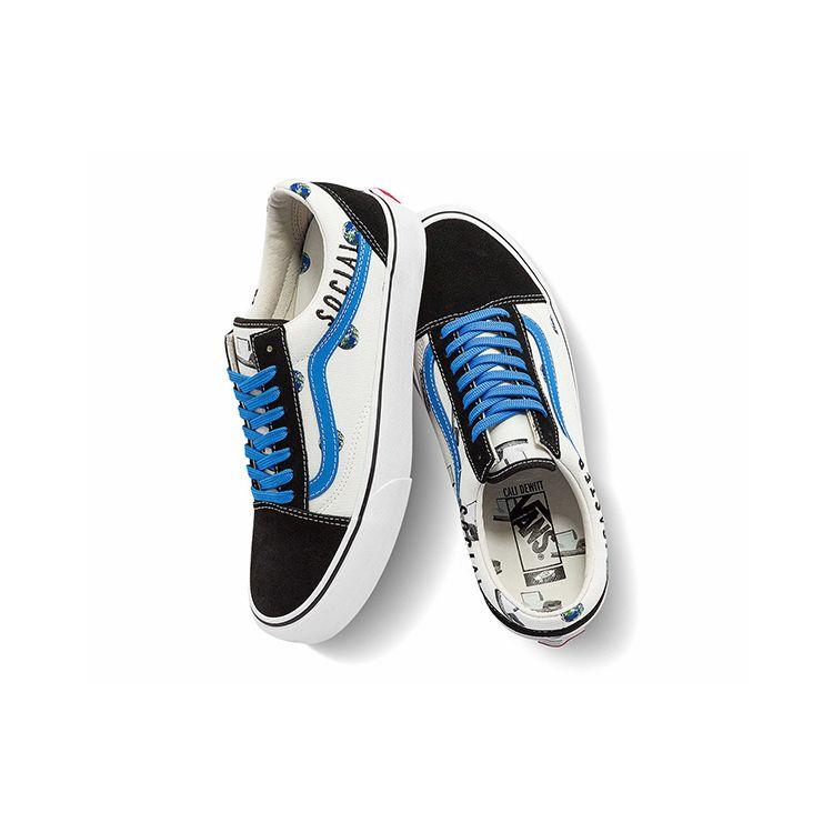 Cali Thornhill Dewitt x Vans Vault Old Skool LX Черные Социальная катастрофа Унисекс Кроссовки VN0A4BVF61E