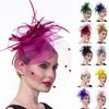 Women Girls Mesh Fascinators Hat Cocktail Party Headband Headpiece Wedding Hat