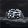 Mighty Devil Power Hand with Ten Fingers Interlocking Gothic Punk Hip Hop Open Tone Ring