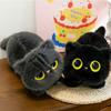 Ins Style Cat Plush Doll Big Cuddly Cat Stuffed Toy Gift Idea Black Cat Plush Toy  Boy