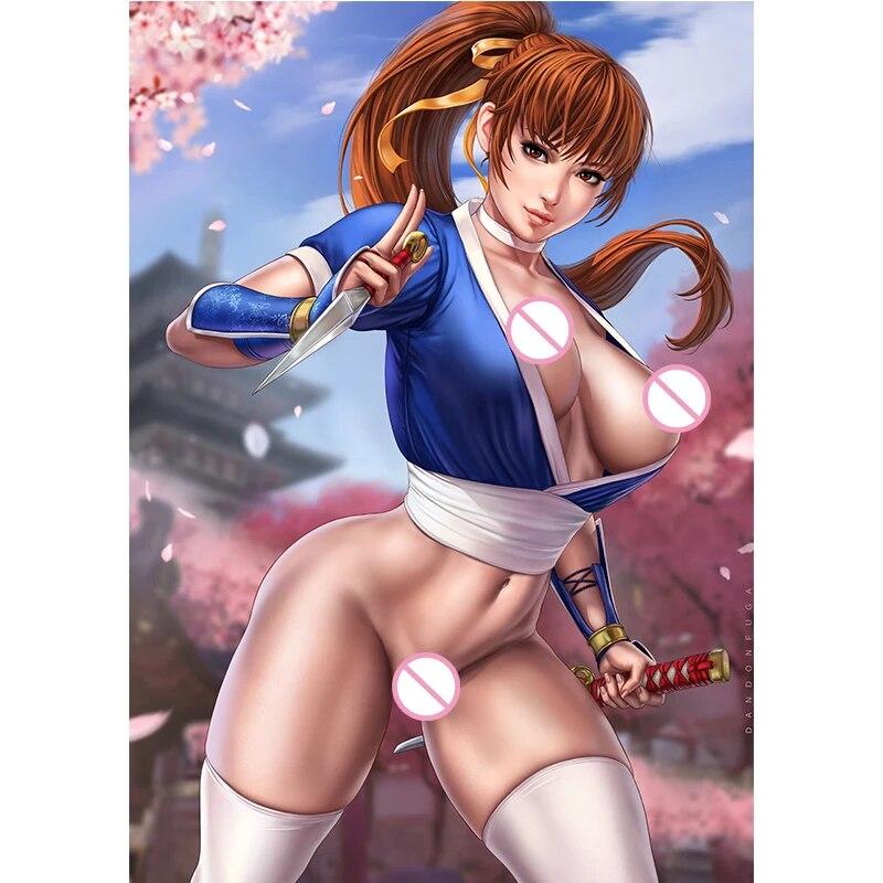 Принт игры «Крылья бабочки», обнаженная сексуальная девушка, художественный постер, настенная живопись на холсте, картина для спальни, домашнего декора, изображение