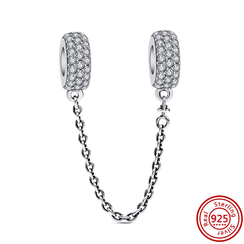 S925 Серебряная звезда, луна, пчела, подвеска, безопасная цепочка, зажим, бусины, подходит для оригинального браслета, для женщин и девочек, сделай сам, ювелирные изделия, подарок на день рождения