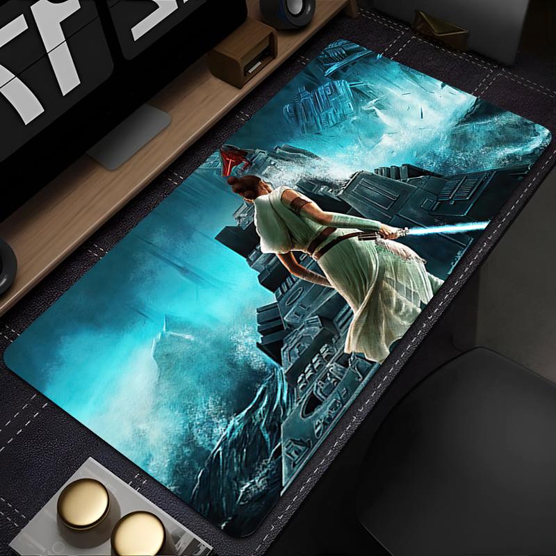 Anime Star Wars Rey Skywalker Mousepad HD Printing Computer Gamer Nonslip PersonalityFilled Mouse Pad Keyboard Pad Desk Mat