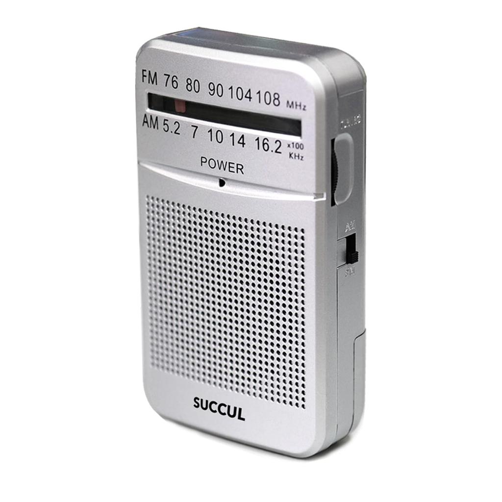 SUCCUL Pocket Radio FM AM Wide FM Compatible AA Batteries Minnie Radio Small Radio Portable Radio Commuter Radio High Sensitivity Portable Disaster