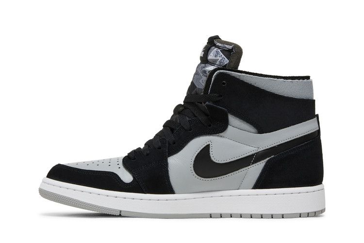 Air Jordan 1 Zoom CMFT 'Черный Светло-Дымчато-Серый'
