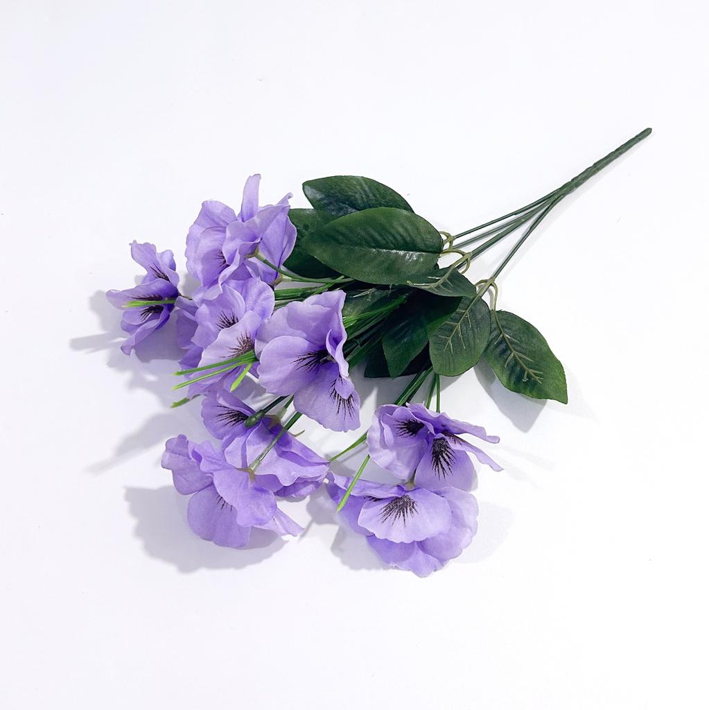 Искусственный цветок фаленопсис, анютины глазки, украшение для домашнего обеденного стола, орнамент