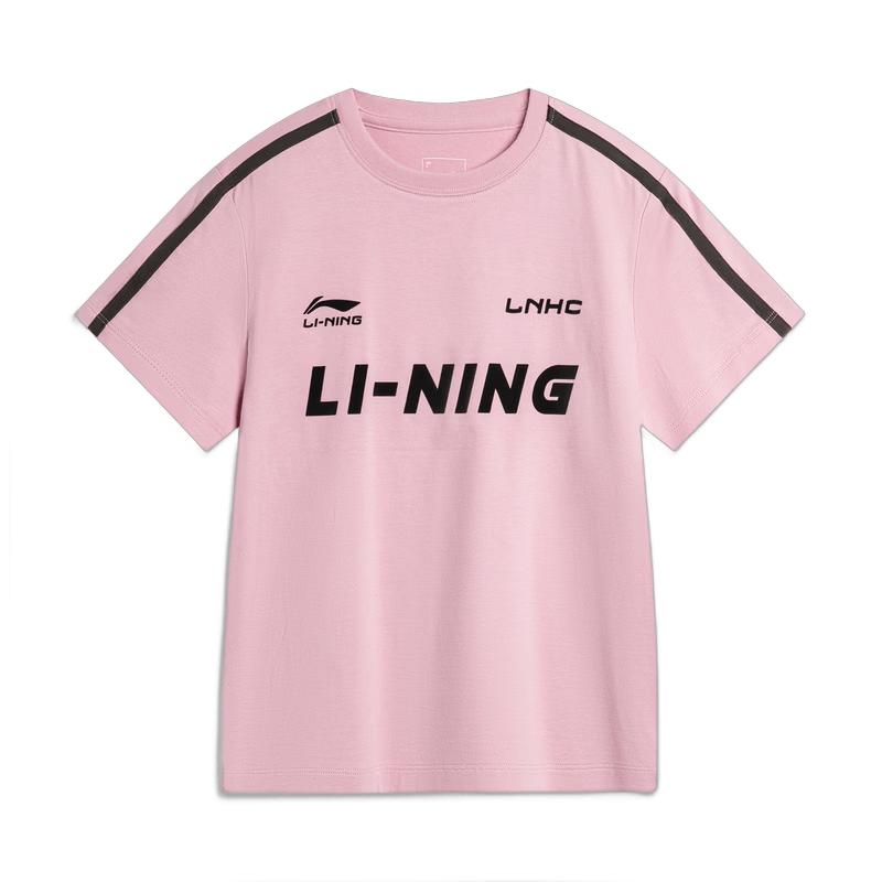 Li-Ning Женская спортивная футболка с коротким рукавом и круглым вырезом