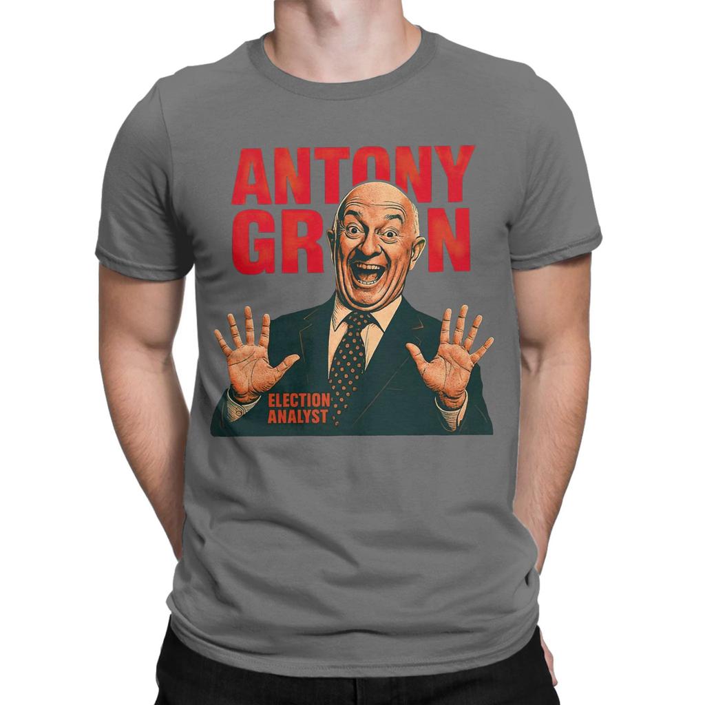 Мужская винтажная футболка Antony Green Одежда из чистого хлопка Винтажная футболка с коротким рукавом и круглым вырезом Уникальная футболка