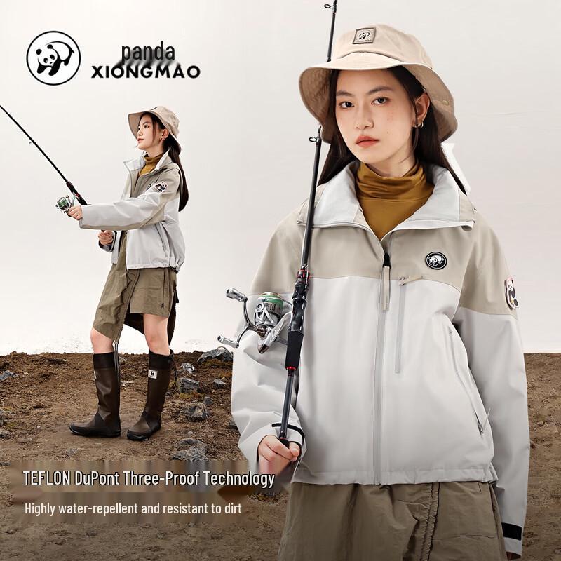 Panda Camel Women's Single-layer Waterproof Windbreaker