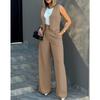 Women's Fashion Casual Suit Vest Sleeveless Wide-leg Pants Casual Suit
