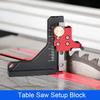 Высотомер для настольной пилы Высокоточная линейка для измерения глубины из алюминиевого сплава Установочный блок для деревообработки Фрезерный стол