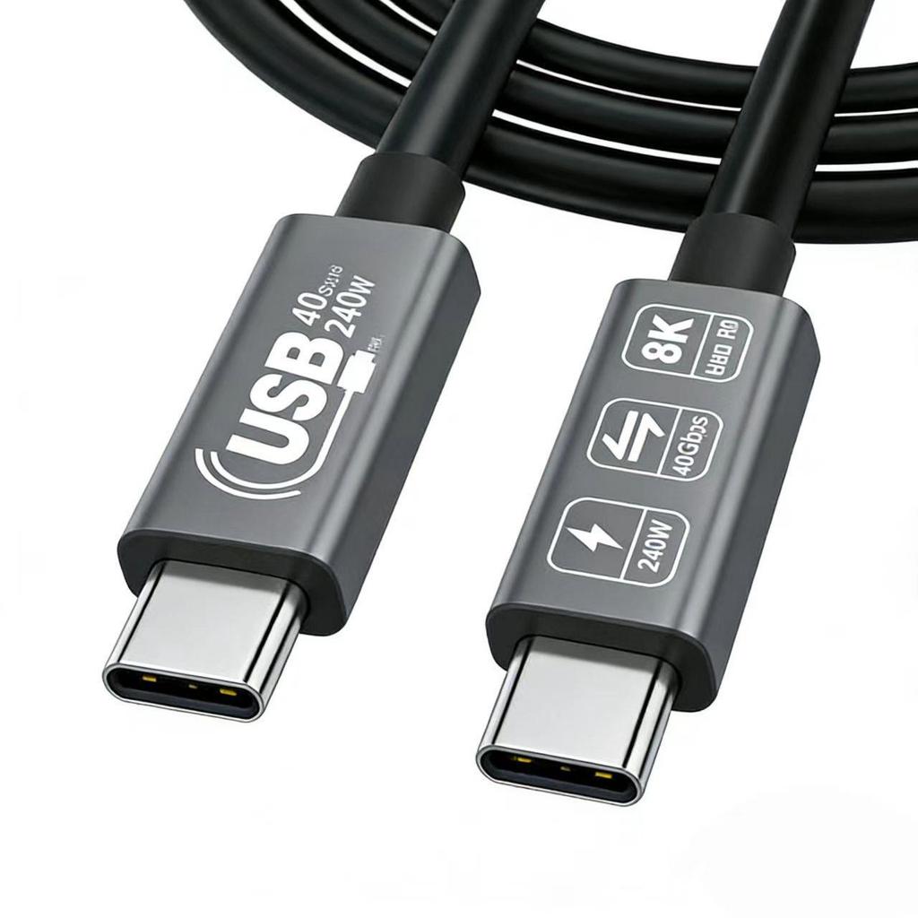 Кабель USB4 Type-C: Передача данных 40 Гбит/с, Быстрая зарядка 240 Вт, Зеркалирование экрана 8K