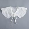 Korean Big Lapel Fake Collar Shoulder Wraps Shawl Female Removable Blouse Tops Shirt Detachable Collar Neckwear False Collar
