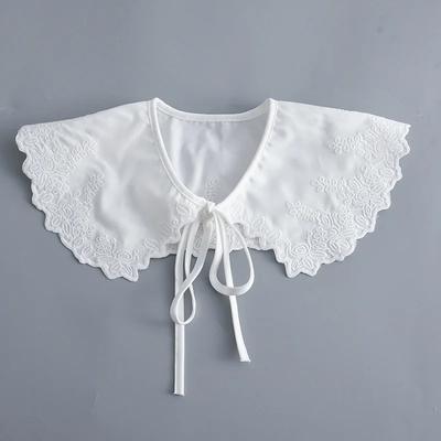 Корейский большой воротник-стойка с лацканами, накидка на плечи, шаль, женская съемная блузка, топы, рубашка, съемный воротник, шейный платок, накладной воротник