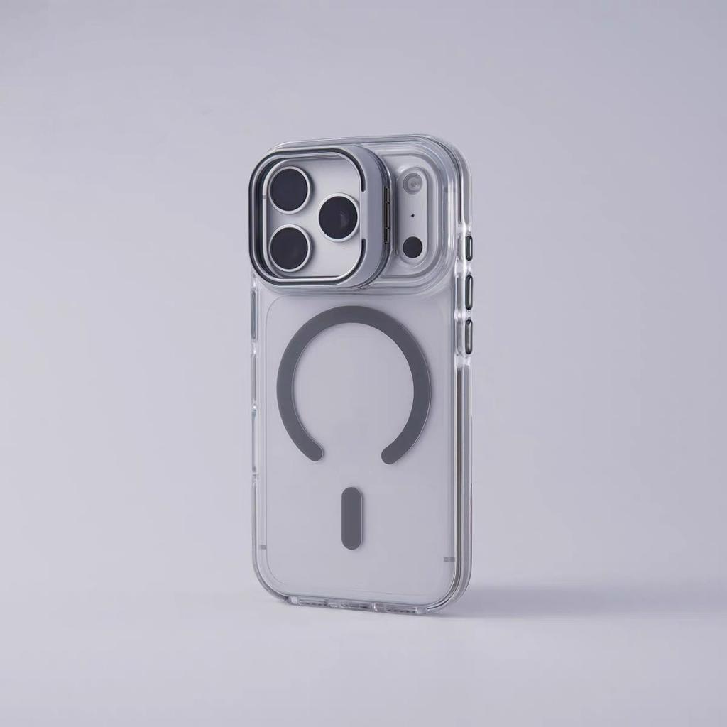 iPhone17PROMAX прозрачный магнитный держатель крышки объектива чехол для мобильного телефона для Apple 16 всесторонний защитный чехол 15