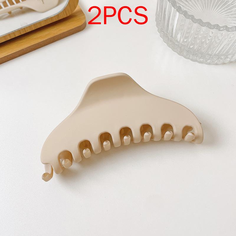 2 шт., комплект головных уборов премиум-класса, новые женские модные зажимы для волос, кофейные, черные, акриловые, большие заколки для волос, зажим для женщин, заколка, аксессуары для волос