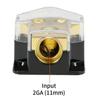 Car Audio Stereo Amp Distribution Connector 2 Way Power Distribution Block Power/Ground Splitter 2/4/8 Gauge AWG For Car Aud WH