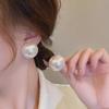 Корейские ретро-серьги с жемчугом из серебра 925 пробы для женщин - элегантный дизайн во французском стиле