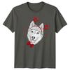 Husky Dog With Hearts Animal Unisexs TShirt Unisexs Graphic Tee Unisex Top