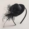 European & American Retro Black French Headband Hat - High-Grade Hair Accessory