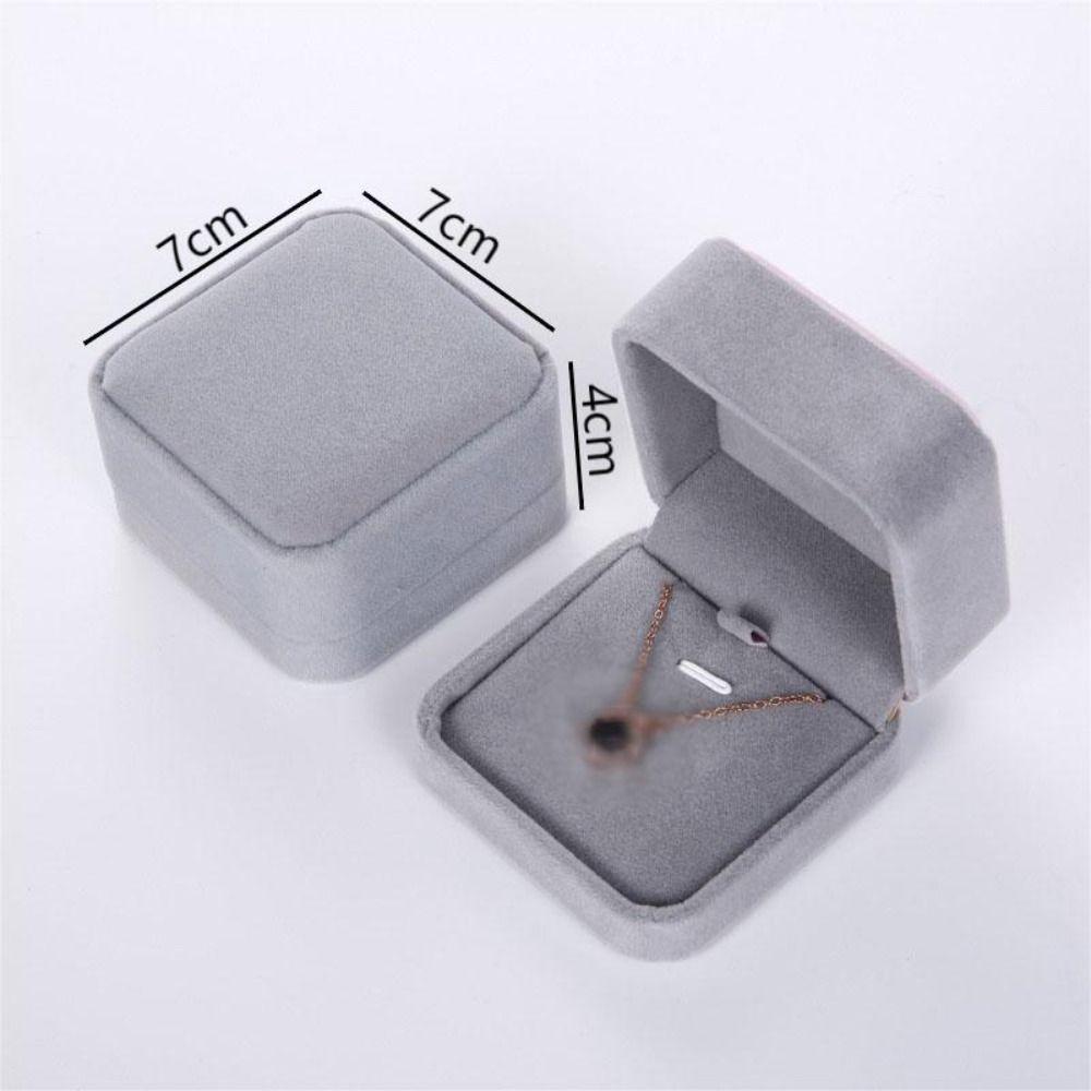 Velvet Jewelry Box Presentation Necklace Pendant Necklace Organizer New Gift Box Necklace