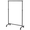YAMAZEN Hanger Heavy Load Capacity Height Clothing Assembly Width 96 X Depth X Height Matte Black Rack, Duty, 85kg, Single, Adjustable, Casters,
