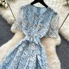 Элегантное женское вечернее платье с коротким рукавом, вышивкой, кружевом и бисером, с ажурными элементами, длинное, для вечеринки