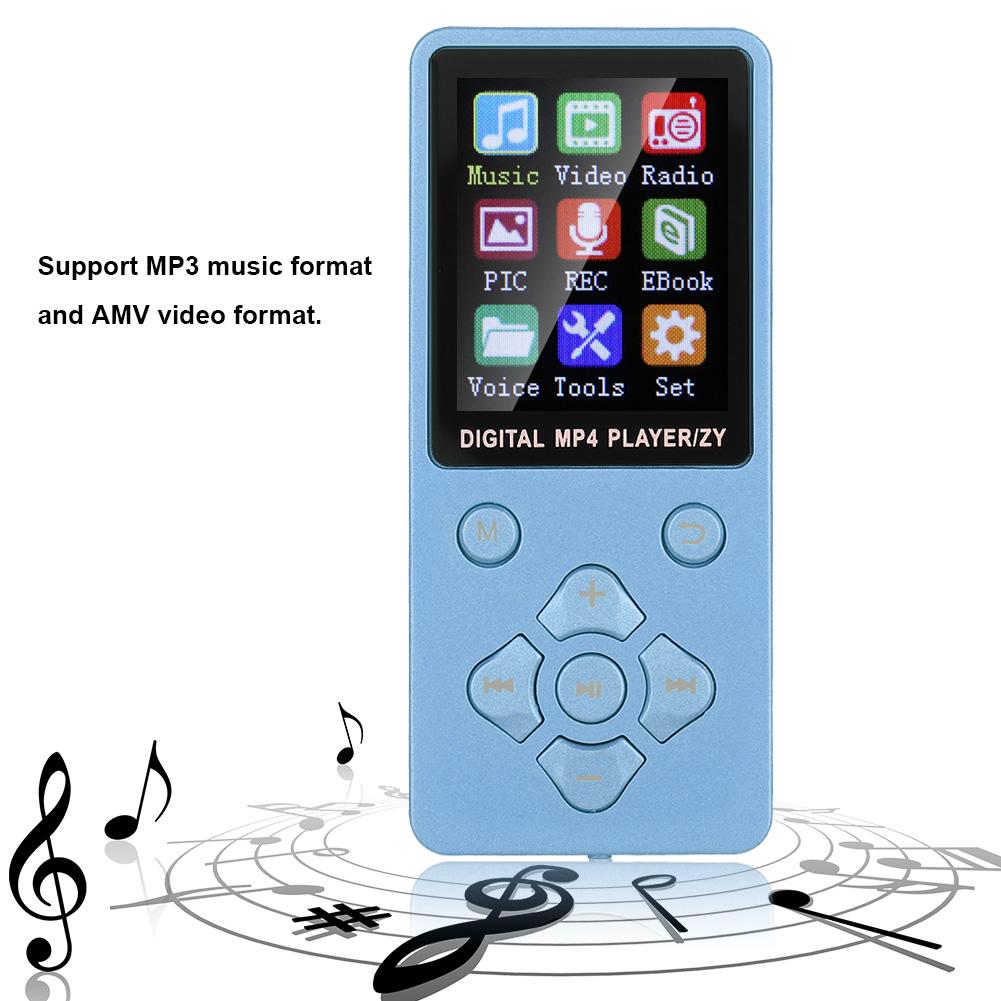 T1 Музыкальный MP3 MP4 Плеер   Поддержка карты памяти 32 ГБ Кнопки в форме креста Белый