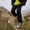 Штаны мужские спортивные свободные трикотажные с манжетами Li Ning CF Letter Print, теплые, черные AKLUD13-1