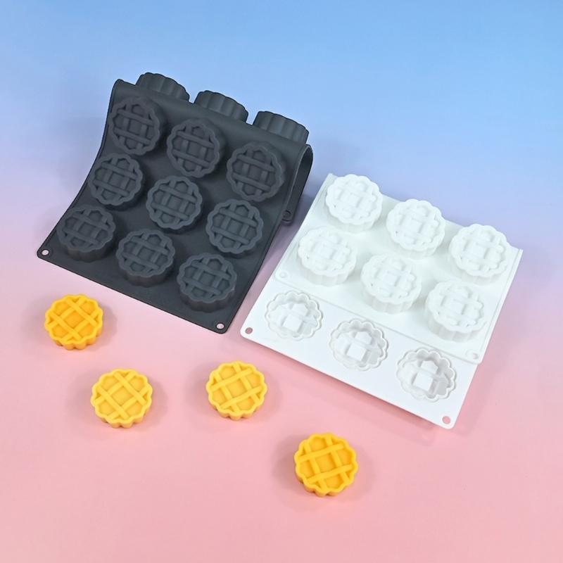 Food Grade Silicone Baking Molds Make 15 Round Waffles Chocolates And Cookie Multipurpose Baking Supplies