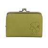 Кошелек с застежкой Снупи 73272 Натуральная коровья кожа Кошелек для купюр Кошелек для монет Чехол для монет Кошелек Женский Мини-кошелек Peanuts (зеленый)